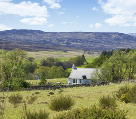 lonely cottage in the highlands