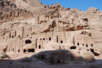 Habitations troglodytes &agrave; Petra - Jordanie