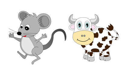 Chinese Zodiac Set 1 : Mouse and Ox