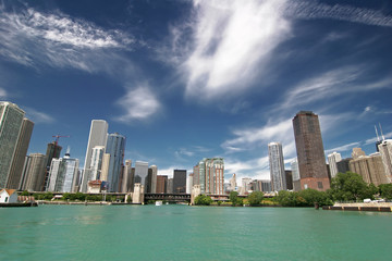 Fototapeta na wymiar Water Front,CHICAGO_USA