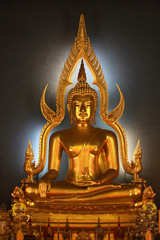Gold Buddha in a temple