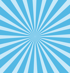 Blue sunburst background