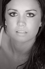 Black and White Shot ofa Stunning Teenager