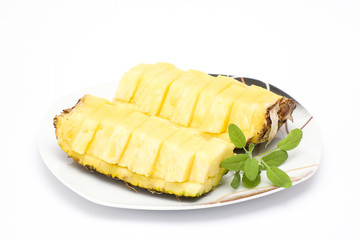 pineapple on a plate