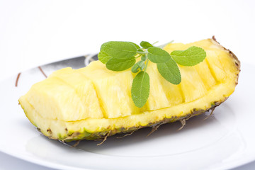 pineapple on a plate