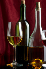 Red and white wine