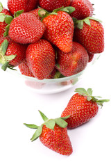 strawberries in the bowl