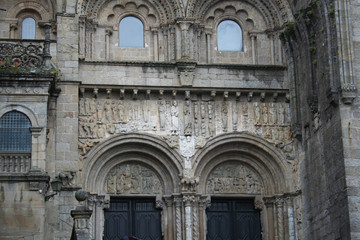 Fototapeta na wymiar Puerta Catedral Santiago-Galicia