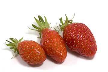 Strawberry isolated on white background