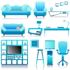 modern furniture vector 2