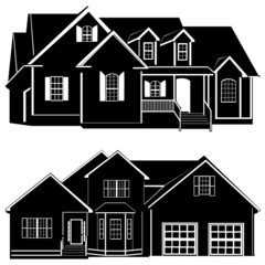 residences buildings vector