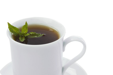 close-up cup of black tea