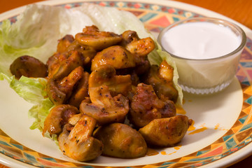 Healthy vegetable dinner