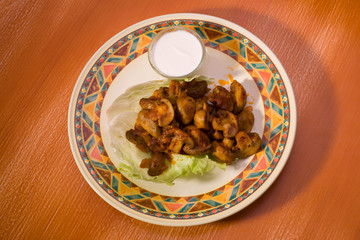 Mushroom with sour cream