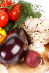 Still-life with fresh vegetables