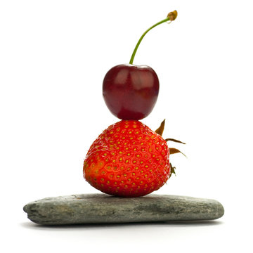 alimentation équilibrée, fruits, image concept de régime