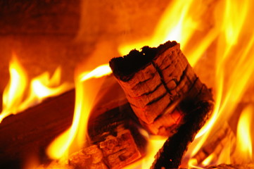 feuer, brand, grillen, kohle, glut