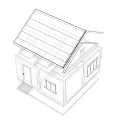 3d sketch of a house