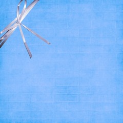 fond bleu et ruban