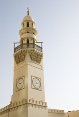 Fototapeta premium Mosque tower against clear sky