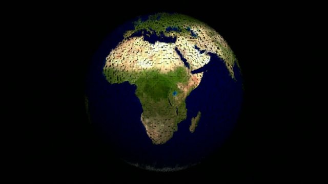Globe Animation with fusion effect