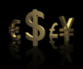 Obraz premium Focus on the Dollar
