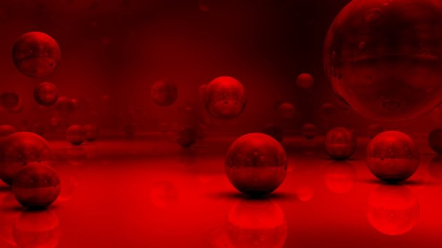 Abtract background - reflecting spheres loop