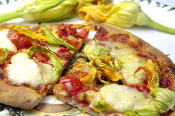 Pizza  con verdura