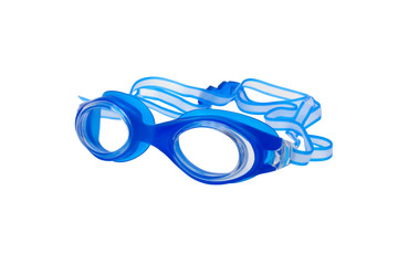 Glasses for swimming on a white background