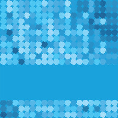 blue mosaic background with copy space