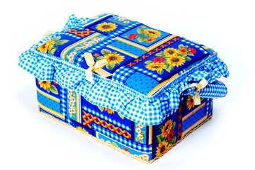 Casket for stuff  over white