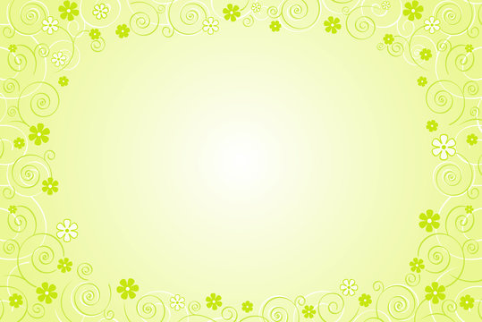 Green floral background