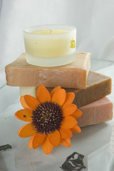 Organic Soaps With Candles