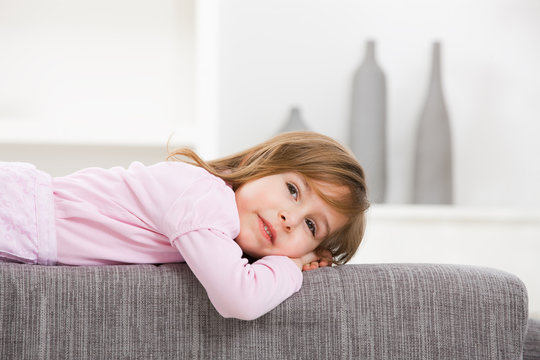 Portrait of blond girl