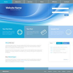 Web site design template 4, vector