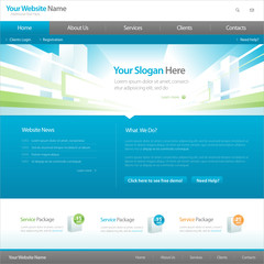 Web site design template 2, vector