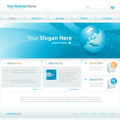 Web site design template 1, vector