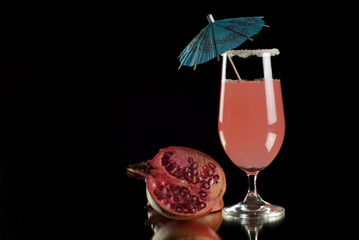 A colourfull cocktail drink