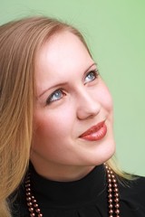 beautiful woman close up