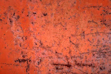 Fototapeta premium Background from red painted iron