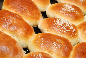 Background from home made rolls