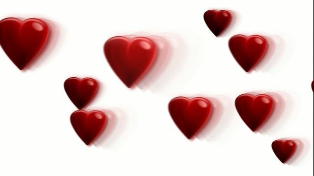 Animation coeur fond blanc