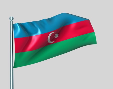 Nationalflagge Aserbaidschan