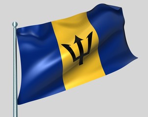 Nationalflagge Barbados