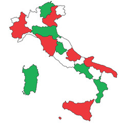 italia tricolore2 - obrazy, fototapety, plakaty