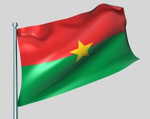 Nationalflagge Burkina-Faso
