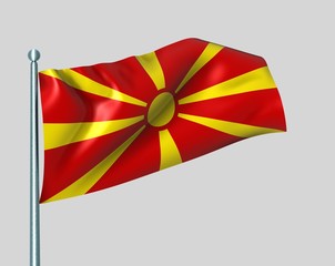 Nationalflagge Mazedonien