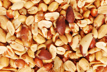 Mixed nuts background