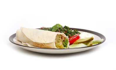 Tabbouleh and middle eastern food