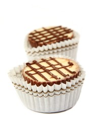 Sweet white and dark, milk chocolate pralines